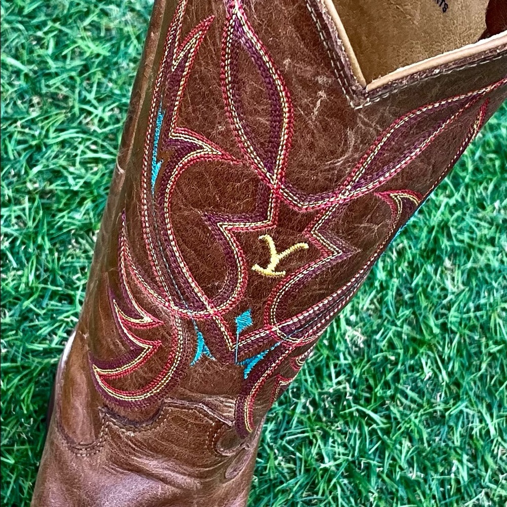 Yellowstone Ltd. Edition Women’s size 7.5 JUSTIN cowboy boots. NEW - Picture 5 of 7